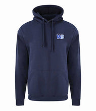 Load image into Gallery viewer, WS Navy Pullover Hoodie with embroidered logo
